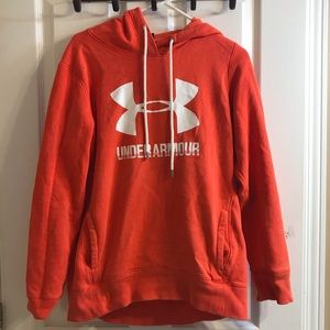 Orange Under Armour hoodie